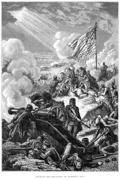 Obrana Bunker Hill, 1775 od Unbekannt