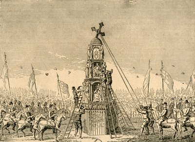 Demolice Cheapside Cross, 1643, 1897. od Unbekannt