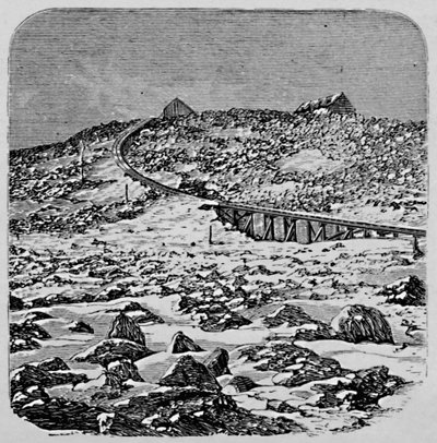 The Depot and Summit House, Mount Washington, 1883 od Unbekannt