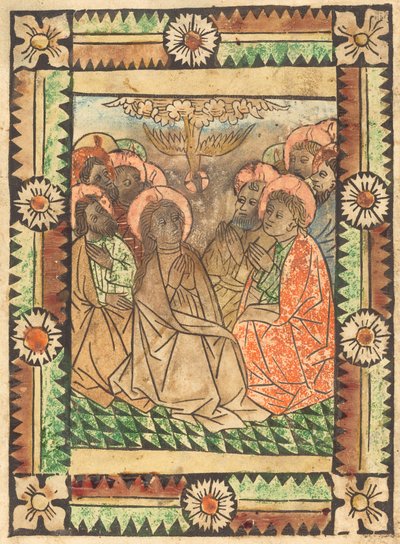 Sestoupení Ducha Svatého, c. 1450. od Unbekannt