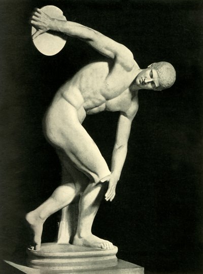 Discobolus of Myron, 1908. od Unbekannt