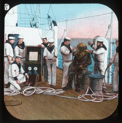 Potápěč - H.M.S. Blake, c1900. od Unbekannt