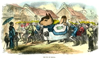 The Dog of Himura, Japonsko, 1872 od Unbekannt