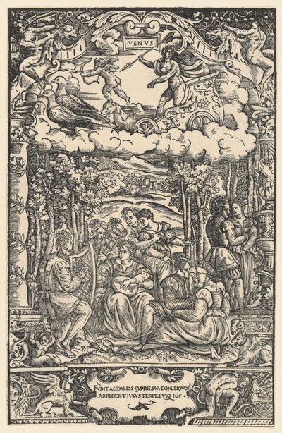 Dominion Venuše, ze „Sedmi planet“, 1533. od Unbekannt