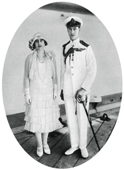 Vévoda a vévodkyně z Yorku na palubě HMS Renown, Malta, 1927, 1937 od Unbekannt