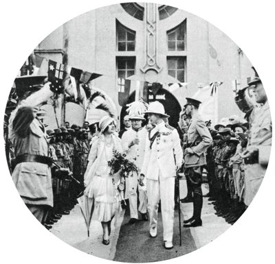 Vévoda a vévodkyně z Yorku na návštěvě hrobky admirála Benbowa, Kingston, Jamajka, 1927, 1937 od Unbekannt