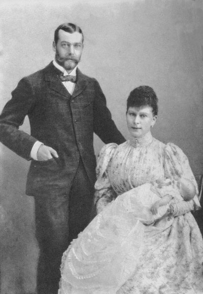 Vévoda a vévodkyně z Yorku, s malým princem Edwardem, 1894 1936 od Unbekannt