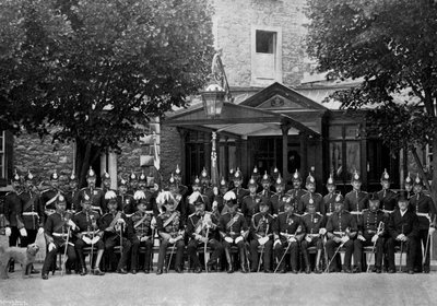 Vévoda ze Saxe-Coburg a Gotha a důstojníci divize Plymouth, 1896 od Unbekannt