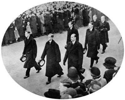 Vévoda z Yorku a jeho bratři v pohřebním průvodu King George Vs, 1936, 1937 od Unbekannt