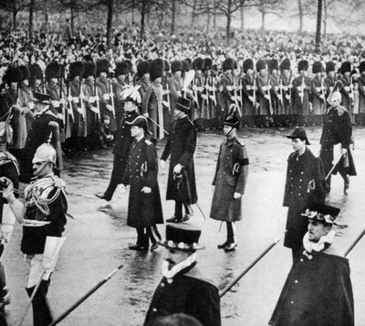 Vévoda z Yorku v pohřebním průvodu King George Vs, 1936, 1937 od Unbekannt