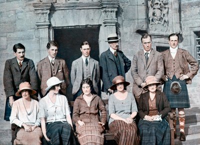 Vévoda z Yorku s hrabětem ze Strathmore, hrad Glamis, 1921, 1923 od Unbekannt