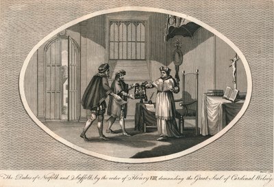 Vévodové z Norfolku a Suffolku požadují Velkou pečeť kardinála Wolseyho, 1529 1793 od Unbekannt