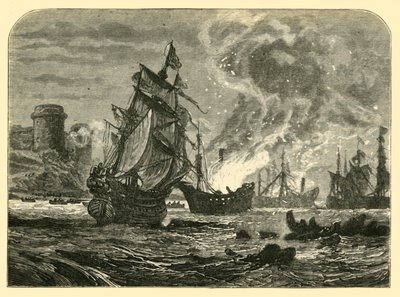 Holanďané v Medway: De Ruyters útok na hrad Upnor, 1667, 1890. od Unbekannt