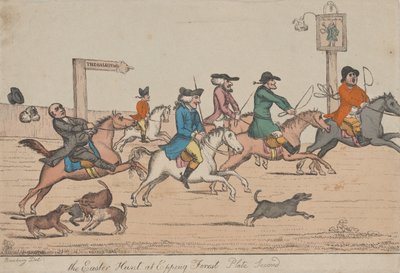 Velikonoční lov v Epping Forest, Plate Second, ca. 1810. od Unbekannt