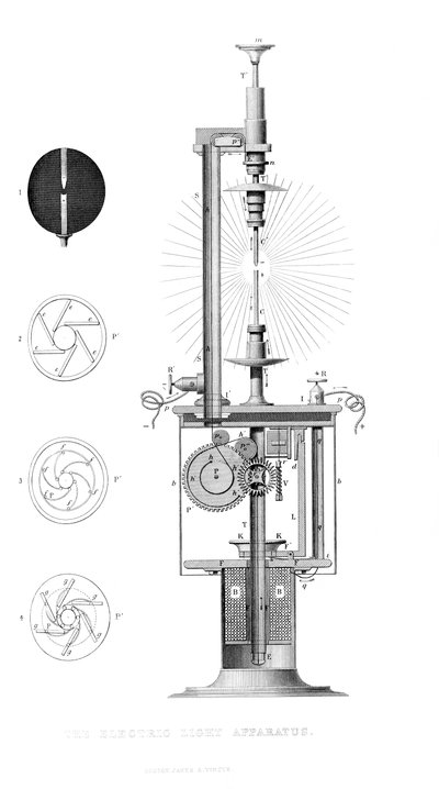 The Electric Light Apparatus, 1866 od Unbekannt
