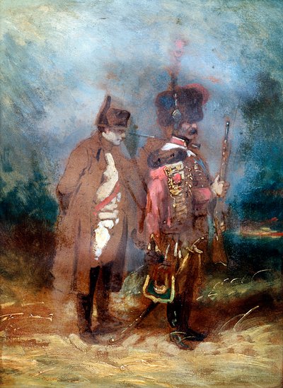Císař Napoleon I. během francouzského tažení, 1814 od Unbekannt
