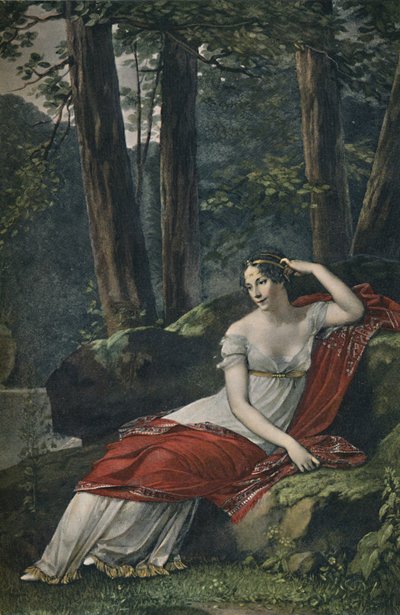 Císařovna Josephine v parku v Malmaison, 1809, 1896 od Unbekannt