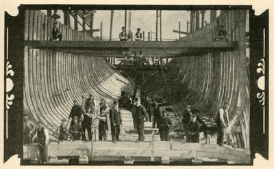The English Vessel, Discovery, On The Stocks, 1901. od Unbekannt