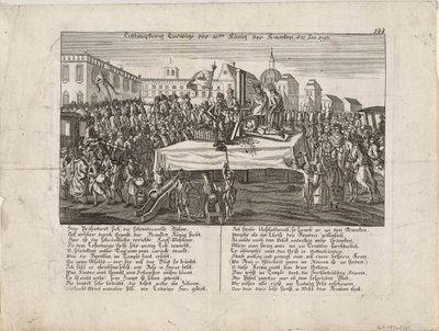 Poprava Ludvíka XVI. dne 21. ledna 1793 od Unbekannt