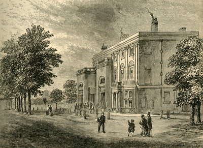 The Eyre Arms v roce 1820, c1876. od Unbekannt