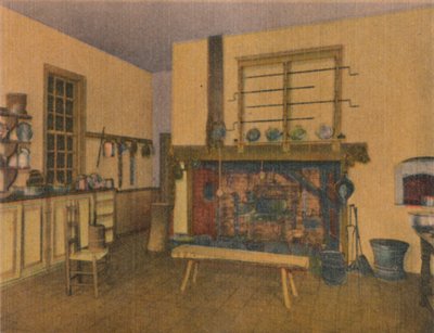 Rodinná kuchyně, 1946 od Unbekannt