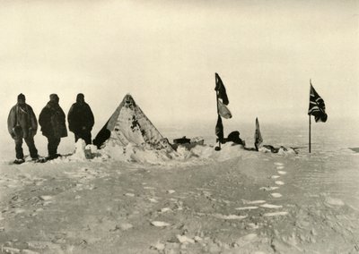Nejvzdálenější jižní tábor po šedesátihodinové vánici, únor 1909 od Unbekannt