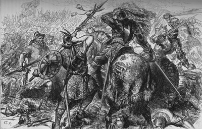 The Fight for the Standard at Pinkie, 10 září 1547, c1880 od Unbekannt
