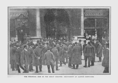 Finanční stránka velké katastrofy, vzrušení v Lloyds pokračuje, 20. dubna 1912. od Unbekannt