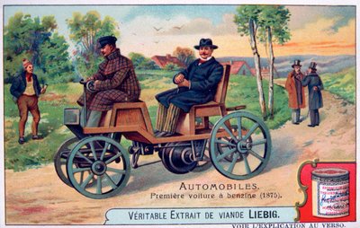 První benzinový automobil, 1875, c1900 od Unbekannt