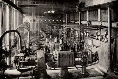 První Parsons Turbo-Electric Generating Station, c1916 od Unbekannt