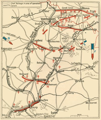 První fáze Velkého ústupu...1914, c1920. od Unbekannt