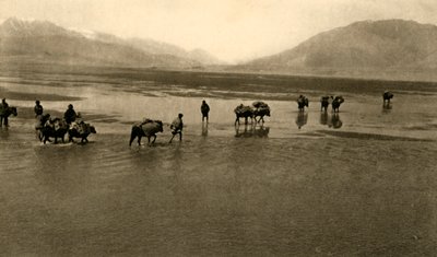 První pohled na Mount Everest, c1918-c1939. od Unbekannt