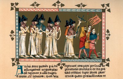 Flagellanti v Doorniku v roce 1349, 1903 od Unbekannt
