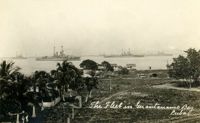 Flotila v zálivu Guantánamo na Kubě, c1919. od Unbekannt