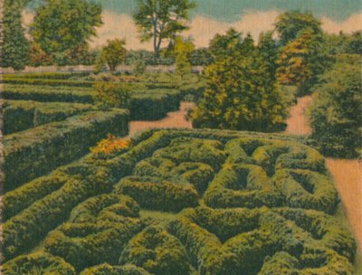 Květná zahrada, celkový pohled, 1946 od Unbekannt