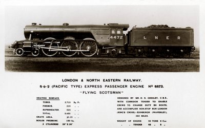 Parní lokomotiva Flying Scotsman, 20. století od Unbekannt