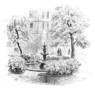 Fontána, střední chrám, 1890 od Unbekannt