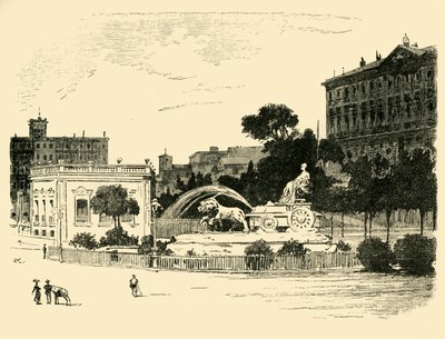 Fontána Cybele, Madrid, 1890. od Unbekannt