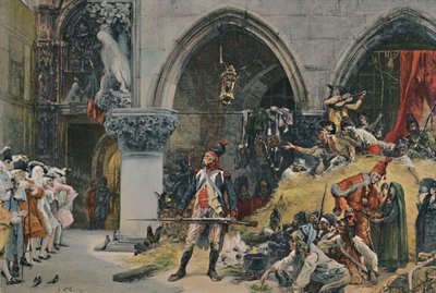Francouzi před vévodským palácem, Benátky, 1797, 1896 od Unbekannt