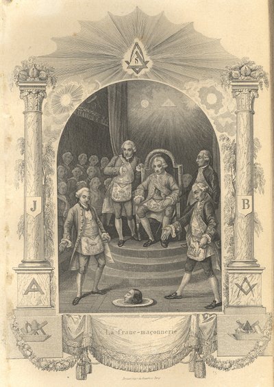 Ceremoniál francouzských svobodných zednářů, 1844 od Unbekannt