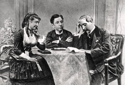 Francouzská císařská rodina v exilu, Chislehurst, Kent, 1871-1873 od Unbekannt