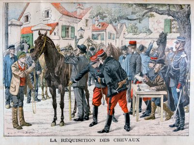 Francouzská armáda nakupující koně, 1904 od Unbekannt