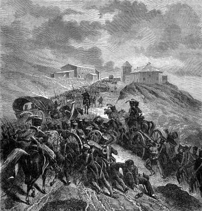 Francouzská armáda překračující Sierra Guadarrama, Španělsko, 22.-24. září 1808 1882-1884 od Unbekannt