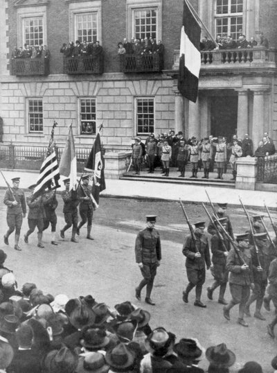 Francouzská vojenská mise do Ameriky, Harvard Club, Boston, Massachusetts, USA, 1917 od Unbekannt