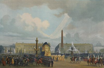 Napoleonův pohřební průvod na náměstí Place de la Concorde, 15. prosince 1840, 1896 od Unbekannt
