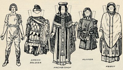 The Gallery of British Costume: The Dress of Danes & Later Anglo-Saxons, c1934 od Unbekannt