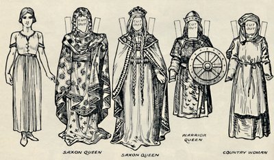 The Gallery of British Costume: The Dress of Danes & Later Anglo-Saxons, c1934 od Unbekannt
