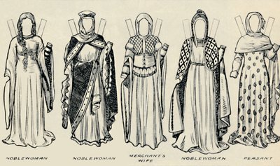 Galerie historických kostýmů: Šaty nošené za dnů Richarda I., c1934 od Unbekannt