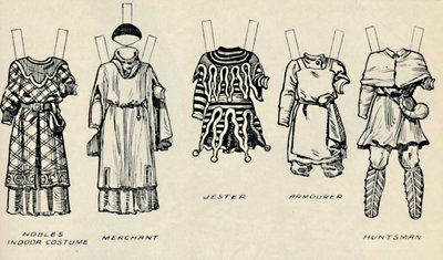 Galerie historických kostýmů: Šaty nošené za dnů Richarda I., c1934 od Unbekannt