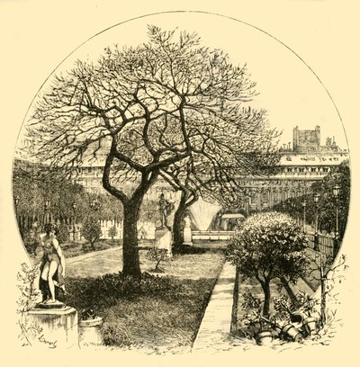 Zahrady královského paláce, Paříž, 1890. od Unbekannt